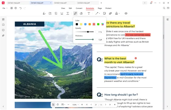 Annotate PDF with JOPDF