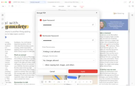 Password Protect PDF with JOPDF for Mac